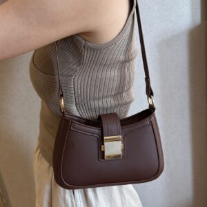 Fashionable Solid Colors Armpit Bag, Versatile Casual Shoulder Crossbody Bag
