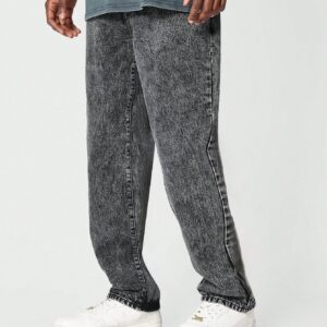 SUMWON Straight Fit Acid Wash Jean