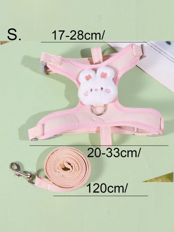 Adjustable Pet Harness Leash For Cats, H-Type Anti-Escape Cat Walking Vest, For Outdoor Use Only - Image 3