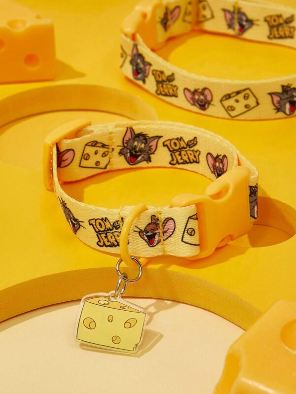 Strawberry Shortcake X SHEIN Cute Strawberry Pattern Pet Collar, Lace Design With Leash Ring, Available In Multiple Sizes, Suitable For Cats & Dogs - Image 17